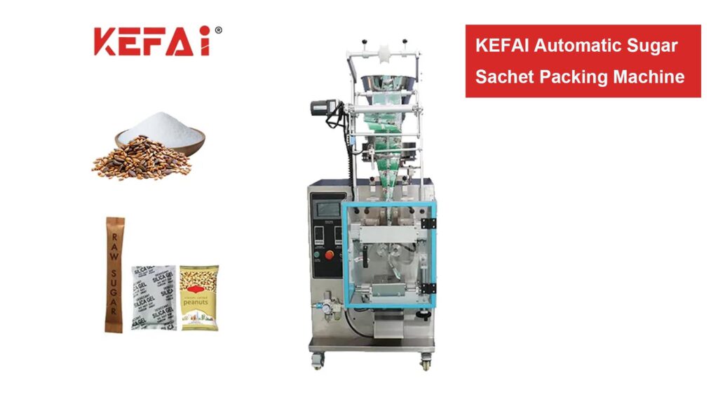 Makinë për paketimin automatik të qeseve të sheqerit KEFAI